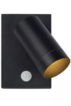 Best Wandspot Bewegungsmelder flexibel Schwarz GU10 H:15 cm