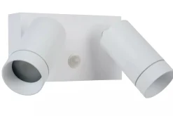 Wandspot Bewegungsmelder flexibel Weiß GU10 B:18 cm* Außenleuchten Mit Bewegungsmelder|Metall Lampen