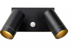 Best Wandspot Bewegungsmelder flexibel Schwarz GU10 B:18 cm