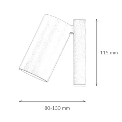 Clearance Nowodvorski Wandspot GU10 Weiß schwenkbar H: 11,5 cm zum Lesen