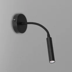 Luminex Wandspot Metall G9 akzentuiert T:35 cm Flexarm Schwarz* Wandleuchten|Schlafzimmer Lampen