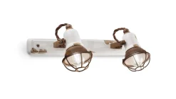 Best Ferroluce Wandspot Metall Keramik B: 41 cm E14 2-flammig