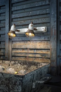 Best Ferroluce Wandspot Metall Keramik B: 41 cm E14 2-flammig