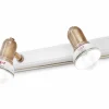 Ferroluce Wandspot Metall Keramik E14 verstellbar 2-flammig* Wohnzimmerlampen|Keramiklampen