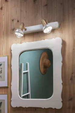 Ferroluce Wandspot Metall Keramik E14 verstellbar 2-flammig* Wohnzimmerlampen|Keramiklampen