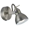 Searchlight Wandspot Metall verstellbar GU10 bis 50 W in Silber* Bürolampen|Wohnzimmerlampen