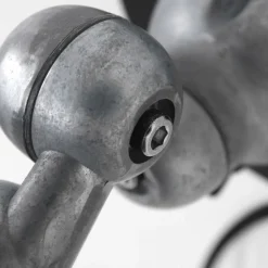 Best Steinhauer Wandspot mit Stecker in Schwarz Silber T:29 cm flexibel