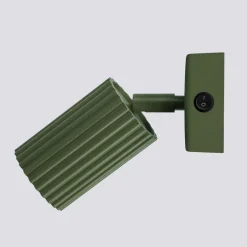 Hot Sollux Wandspot Modern GU10 B: 8 cm klein schwenkbar Grün Aluminium