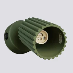 Hot Sollux Wandspot Modern GU10 B: 8 cm klein schwenkbar Grün Aluminium