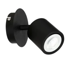 Online Luminex Wandspot Schwarz Metall GU10 klein 10 cm Modern