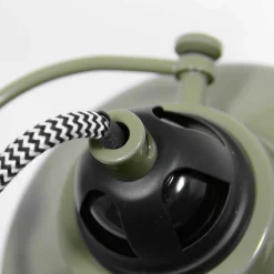 Steinhauer Wandstrahler mit Stecker Grün Weiß T:36 cm E27 flexibel