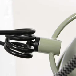 Steinhauer Wandstrahler mit Stecker Grün Weiß T:36 cm E27 flexibel