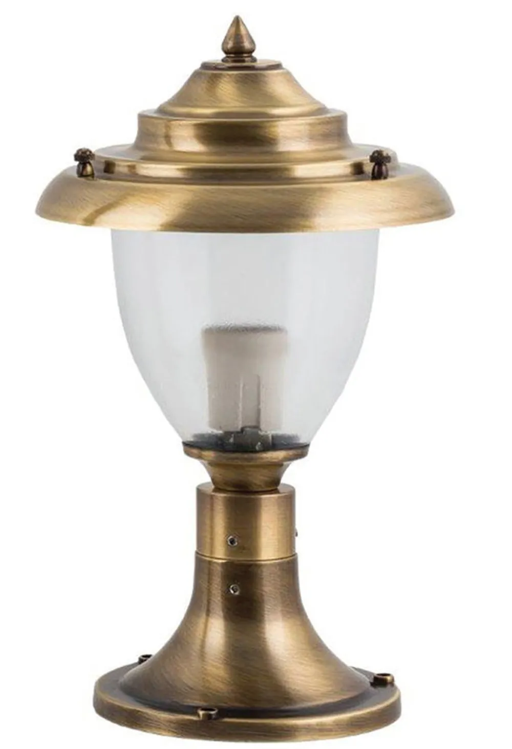 Lido Wegbeleuchtung Garten aus Messing Glas H:34cm* Außenleuchten Antik|Außenleuchten Messing