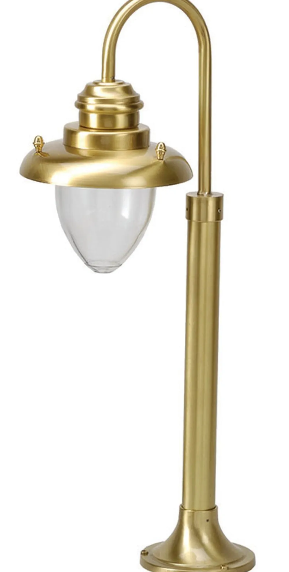 Lido Wegbeleuchtung Garten Messing Glas H:62cm MARIOS* Außenleuchten Antik|Außenleuchten Messing