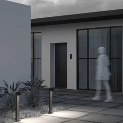 Clearance Maytoni Wegeleuchte Aluminium Glas LED IP54 65 cm Graphit URSA