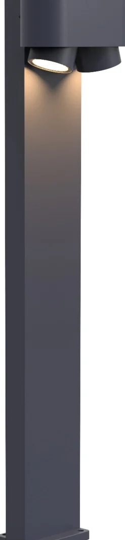 Hot Eco-Light Wegeleuchte Aluminium GU10 2-flmg 75 cm IP44 Anthrazit