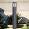 SU-MA Wegeleuchte Anthrazit 75cm IP54 Modern eckig E27* Metall Lampen|Wegeleuchten