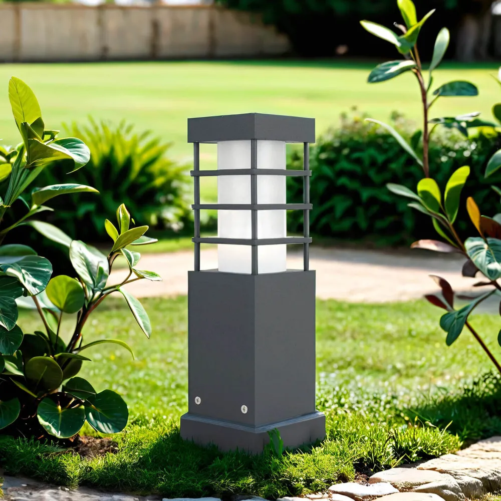 Clearance SU-MA Wegeleuchte Anthrazit 25cm eckig IP54 blendarm