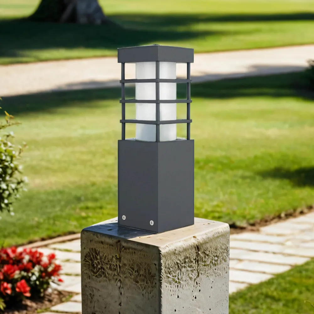 Clearance SU-MA Wegeleuchte Anthrazit 25cm eckig IP54 blendarm