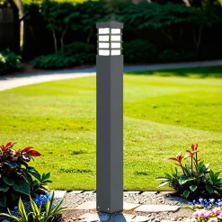 Hot SU-MA Wegeleuchte Anthrazit eckig 75 cm IP54 E27 Modern