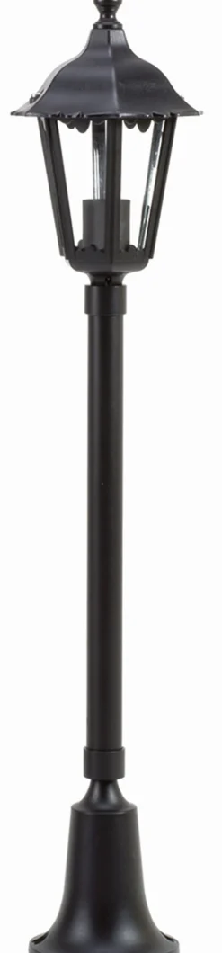 New Lido Wegeleuchte außen E27 Schwarz 75 cm IP43 regengeschützt