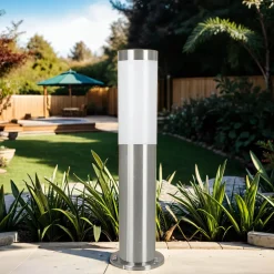 Eglo Wegeleuchte Außen Edelstahl IP44 Garten Pollerleuchte* Metall Lampen|Moderne Lampen