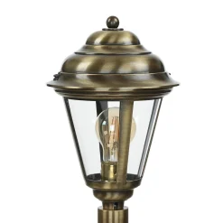 Best Lido Wegeleuchte außen Messing 100 cm Rustikal in Antik E27