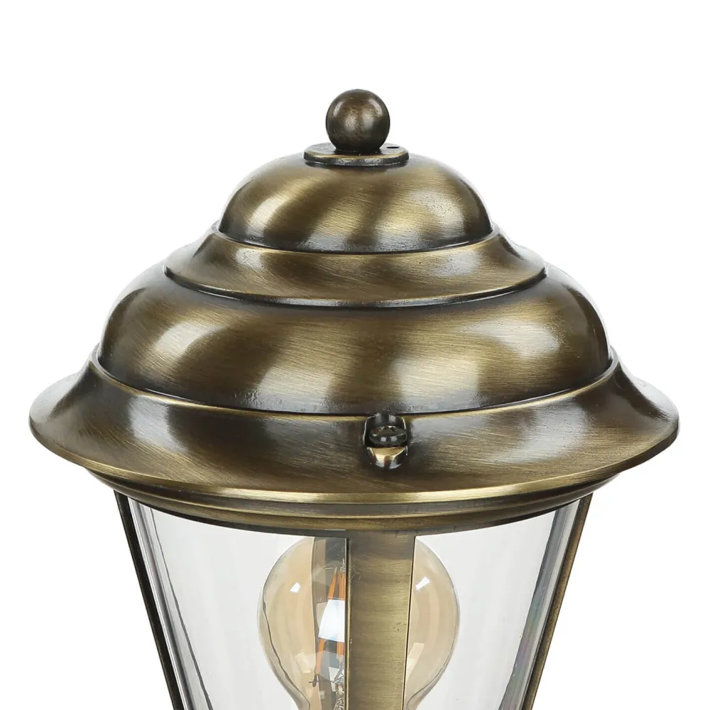 Best Lido Wegeleuchte außen Messing 100 cm Rustikal in Antik E27