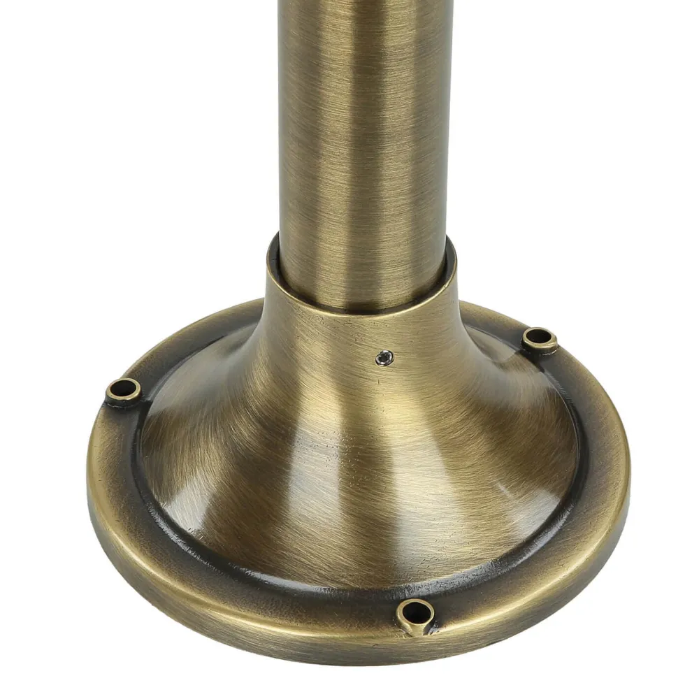 Best Lido Wegeleuchte außen Messing 100 cm Rustikal in Antik E27