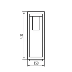 Online Kanlux Wegeleuchte außen Rostbraun 50 cm E27 IP44 SIGNI