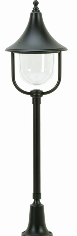 Best Lido Wegeleuchte außen Schwarz 87cm IP43 Aluminium Rustikal