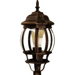 Clearance Easylight Wegeleuchte Garten E27 111 cm in Schwarz Kupfer Rustikal