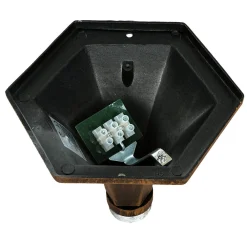 Clearance Easylight Wegeleuchte Garten E27 111 cm in Schwarz Kupfer Rustikal