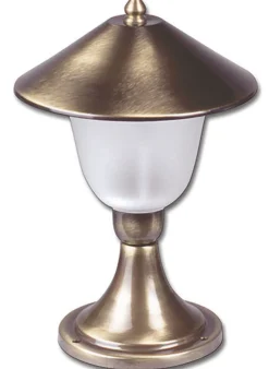 Lido Wegeleuchte Garten Messing Glas H:29cm außen ANDROS* Außenleuchten Antik|Außenleuchten Messing