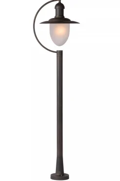 Wegeleuchte Glas Metall Rostbraun IP44 Garten 110 cm* Industrie Lampen|Vintage Lampen