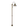 Hot Giovanni Battista Wegeleuchte IP44 in Bronze Antik E27 210 cm Glas Messing