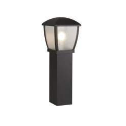 New Searchlight Wegeleuchte IP44 Schwarz E27 73 cm Aluminium Garten Terrasse