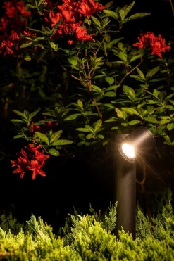 Nowodvorski Wegeleuchte IP54 Schwarz GU10 55 cm Glas Aluminium schwenkbar* Moderne Außenleuchten|Wegeleuchten