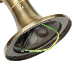 Clearance Lido Wegeleuchte klein 25 cm IP64 E27 Echt-Messing Glas