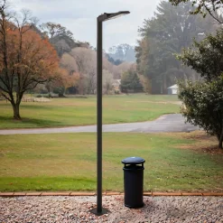 Nowodvorski Wegeleuchte LED Schwarz IP65 3000 K 3600 lm 285 cm* Metall Lampen|Wegeleuchten