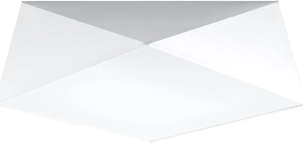 Sollux Weiße Deckenlampe LYNNDIE B:50cm geometrisch blendarm* Wohnzimmerlampen|Moderne Lampen