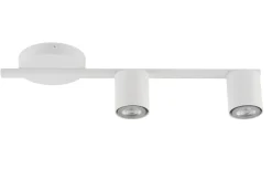 Sigma Weiße Deckenlampe Metall GU10 L:46 cm Zylinder Zeitlos