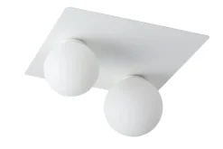 Sigma Weiße Deckenleuchte blendarm 2-flammig G9 Metall Glas* Deckenleuchten|Bürolampen