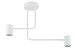 Sigma Weiße Deckenleuchte Metall 2-flammig akzentuiert GU10* Deckenleuchten|Moderne Lampen