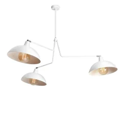 ALDEX Weiße Deckenleuchte Metall 3-flammig E27 verstellbar* Deckenleuchten|Badezimmer Lampe