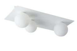 Sigma Weiße Deckenleuchte Metall Glas blendarm G9 3-flammig* Deckenleuchten|Flurlampen