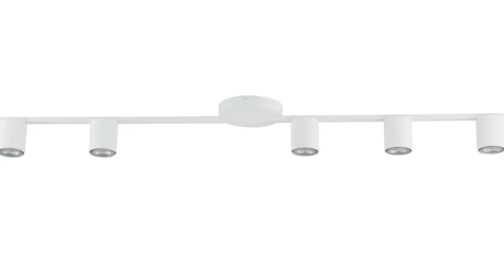 Sigma Weiße Deckenleuchte Weiß Metall GU10 110 cm länglich* Deckenleuchten|Flurlampen