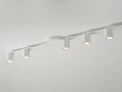 Sigma Weiße Deckenleuchte Weiß Metall GU10 110 cm länglich* Deckenleuchten|Flurlampen