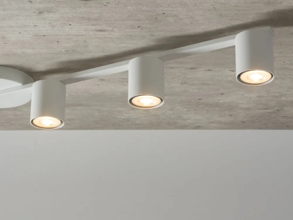 Sigma Weiße Deckenleuchte Weiß Metall GU10 110 cm länglich* Deckenleuchten|Flurlampen