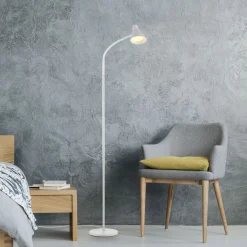 Just Light Weiße LED Stehleuchte Metall 150 cm 4 W 3000 K flexibel* Wohnzimmerlampen|Metall Lampen